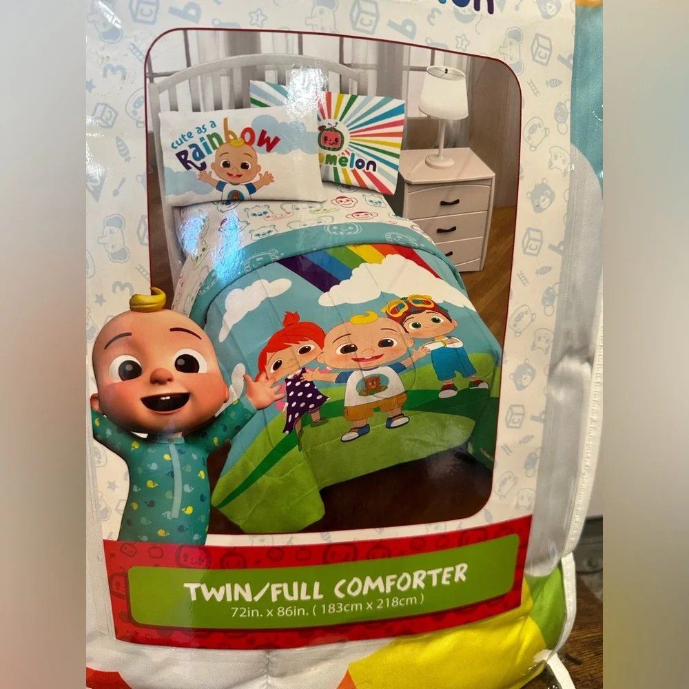 Cocomelon Kids Twin/Full Comforter 72”x86” NWT